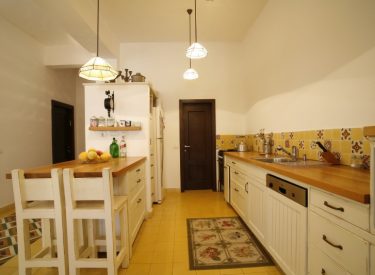 kitchen with island