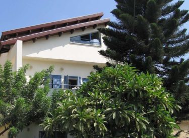 the house, as seen from the street